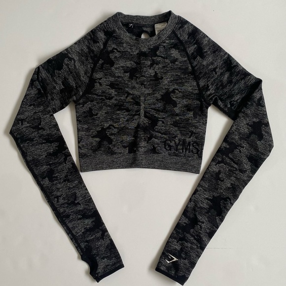 Gymshark Camo Seamless Longsleeve - Picture 3 of 3